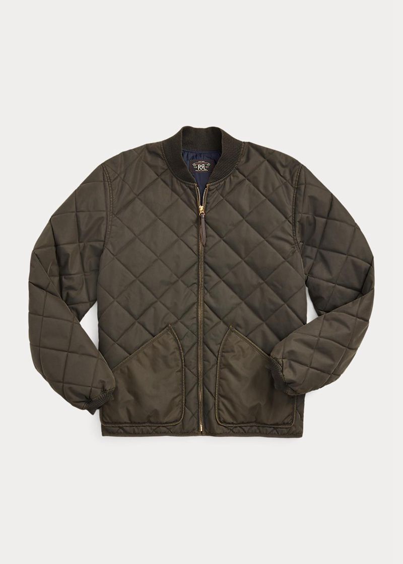 RRL ジャケット メンズ 黒 Quilted Twill YQLCU1435